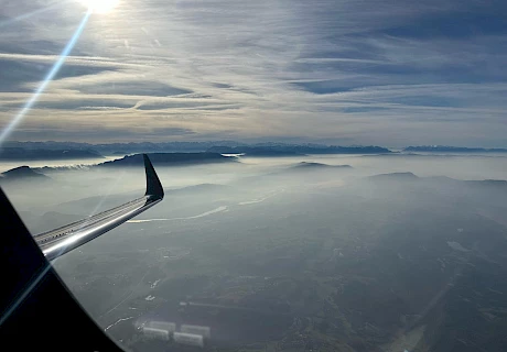 French Alps from the Praetor cockpit