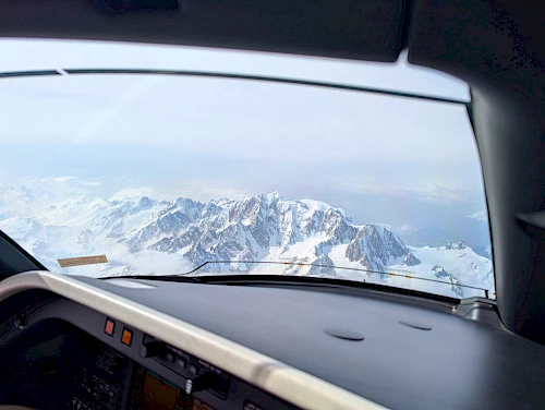 Mont Blanc from the Praetor cockpit