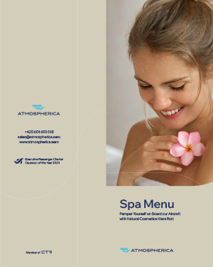 Spa Menu Card
